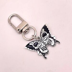 ABSTRACT SKULL BUTTERFLY | Bag Charm | Keychain (Brand New!) ✨